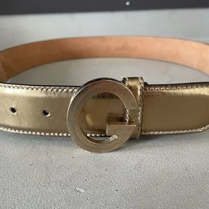 Gucci gold belt size 85